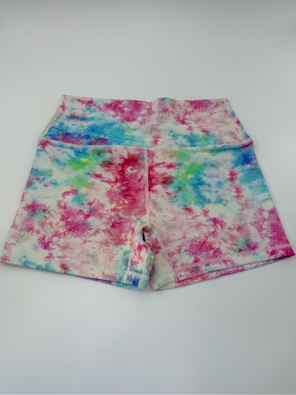 Curves N Combatboots Tie-Dye High-Waist Women’s Bike Shorts Size Medium